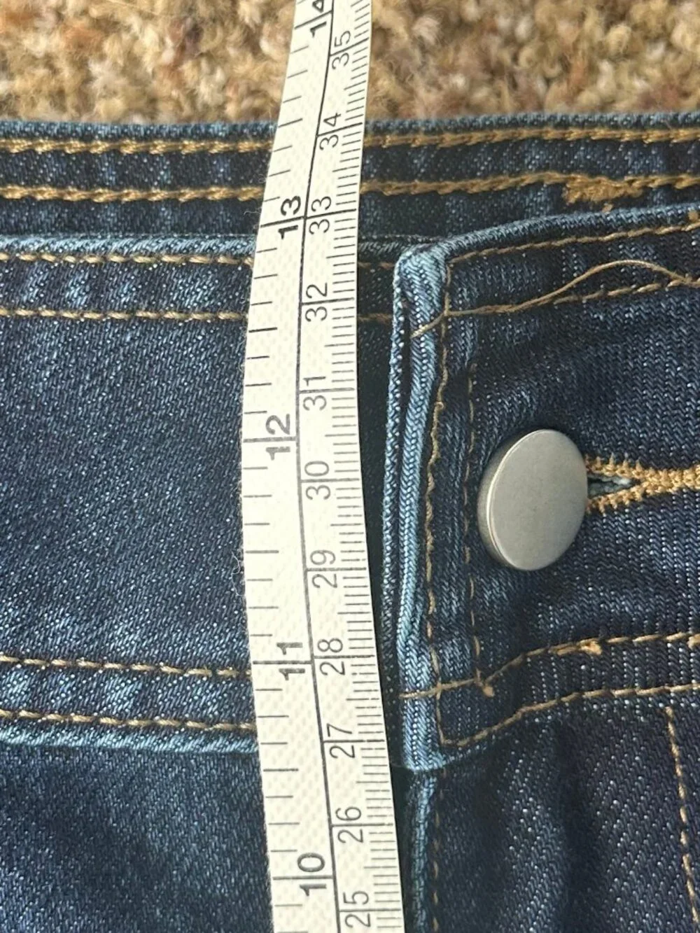 Hudson High Rise Wide Leg Raw Hem Dark Wash Jeans Size Large NWOT